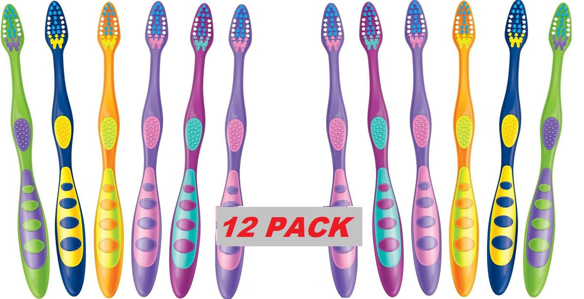 Kids Toothbrush Soft Bristles 1-Count (Pack of 12)