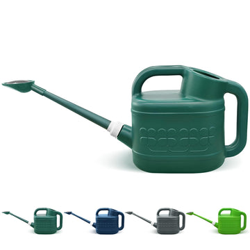 2 Gallon Watering Can, Garden Watering Can Outdoor, Plant Water Can with Removable Long Spout and Stainless Steel Sprinkler Head