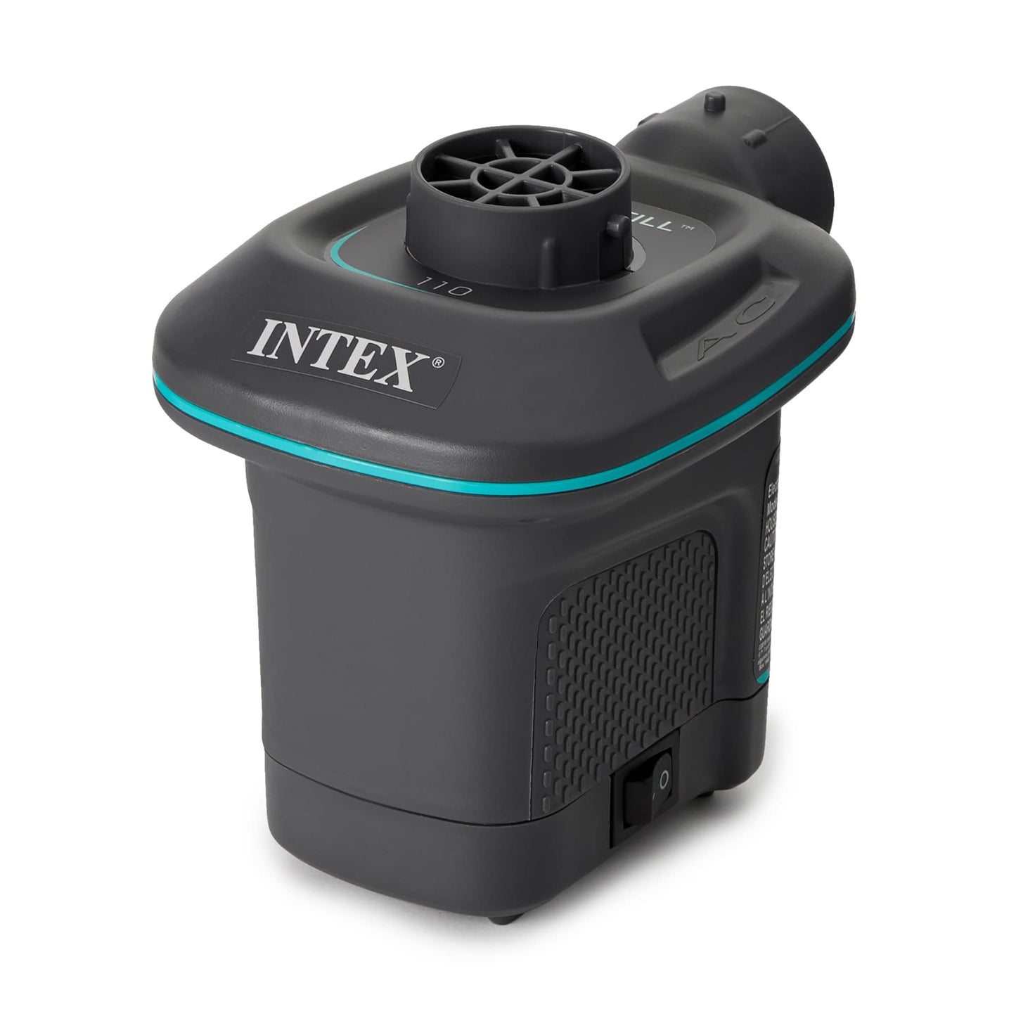 INTEX QuickFill Electric Air Pump: Inflates and Deflates Air Mattresses, Inflatable Kayaks, Boats, Toys
