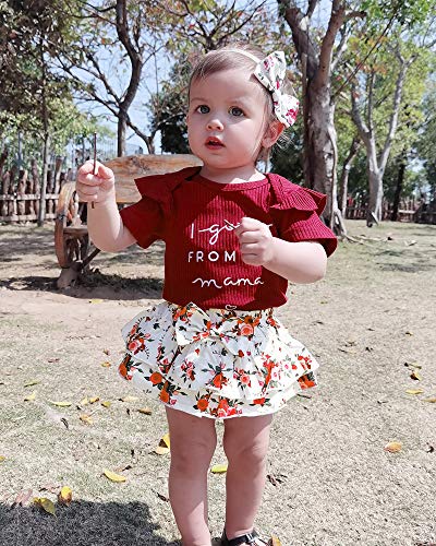 Mioglrie Newborn Infant Baby Girl Clothes Romper Shorts Set Floral Summer Outfits Cute Baby Clothes Girl