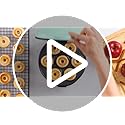 Dash Express Mini Donut Maker - Homemade Dessert Maker - Features Double-Sided, Non-Stick Surface & Space-Saving Design - Makes 7 - Aqua