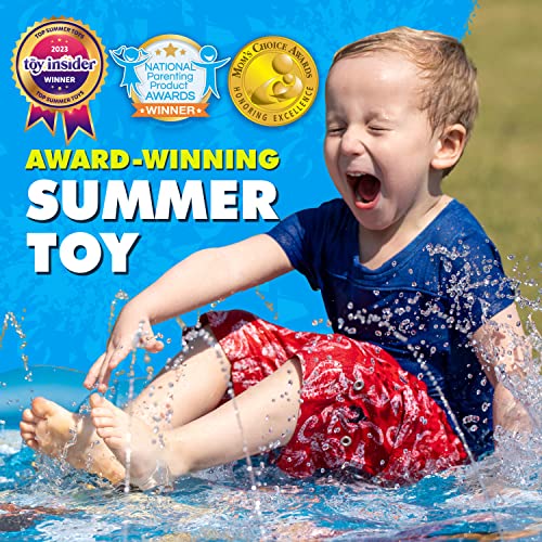 SplashEZ 3-in-1 Splash Pad, Sprinkler for Kids & Baby Pool for Learning – Toddler Sprinkler Pool, 60’’ Outside Water Toys – “from A to Z” Outdoor Play Mat for Babies & Toddlers