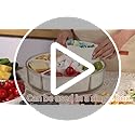 Divided Serving Tray with Lid and Handle,Large Snack Spinner,Snackle Box Container, Multi-Purpose Food Platter for Charcuterie Veggie Fruit, Taco Tuesday Movie Night Travel Beach Picnic Essentials