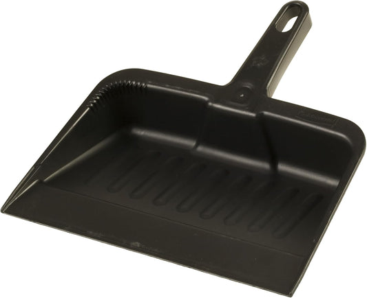 Rubbermaid Commercial Products 12.25, Heavy-Duty Dust Pan, Durable Plastic, Charcoal, Ideal