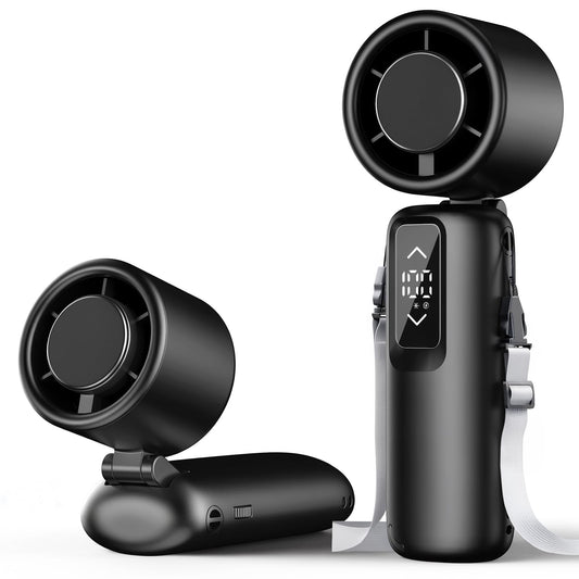 Portable Handheld Turbo Fan, 1-100 Gear Wind, Battery Operated, Up to 23 Working Hours, 3 IN 1 Personal Fan with Air Turbo Tech, Cooling Essentials for Indoor/Outdoor