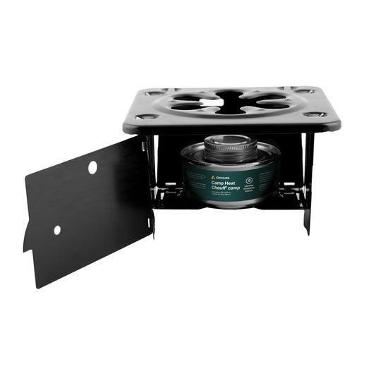 Coghlan's Portable Folding Camp Stove – Compact, Lightweight Steel Cooking Stove for Camping, Backpacking, Hiking, or Emergency Use – Uses Canned Heat or Fuel Tablets