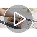 WACOI Divided Snack Serving Tray with Lid and Handle travel Snackle Box Charcuterie Container Portable Storage Organizer for Candy, Fruits, Nuts, Snacks 1Pack White