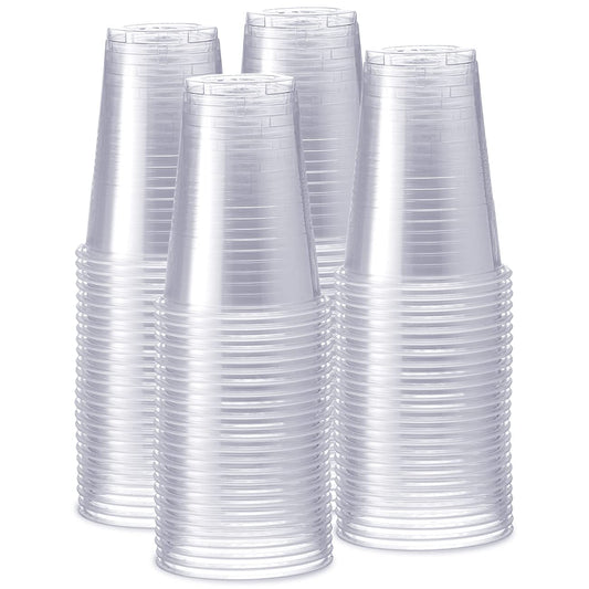 GUSTO 16 oz Clear Plastic Cups [240 Count] Disposable Cold Drinking Cups for Parties, Events, & Everyday Use – BPA-Free, Durable Polypropylene (Formerly Comfy Package)
