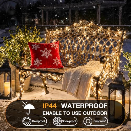 suddus Fairy Lights Battery Operated with Remote, 33ft 100 LED Dimmable Twinkle Lights with Timer, Waterproof Copper Wire String Lights for Bedroom