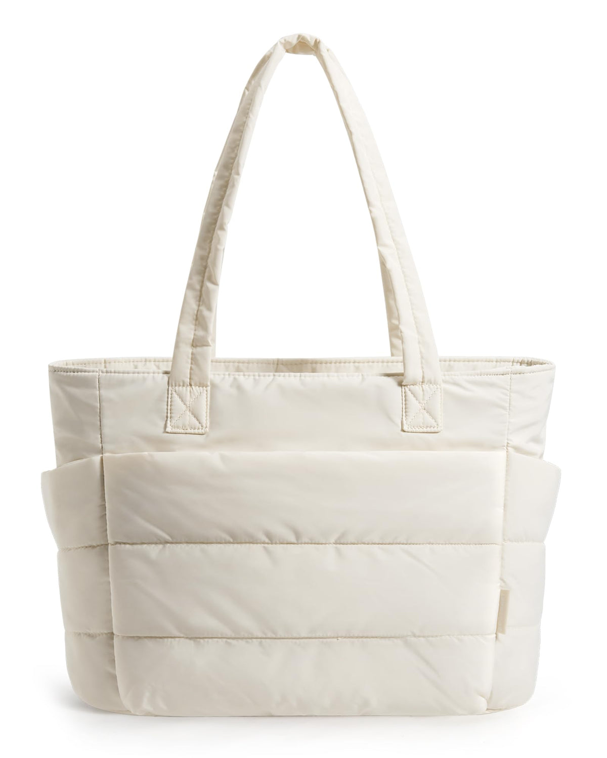 BAGSMART Tote Bag for Women, Lightweight Puffy Tote Bag with Compartments Shoulder Bag Handbag for Travel, Work, Gym | Lightweight, Puffy, Quilted, for Travel, Work