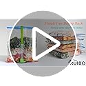 Ruibo Baggy Rack Holder For Food Prep/Ziplock Bag, Meal Planning/Plastic Freezer Bag Holders Stand, Green, Pack of 4 - 4 Pcs