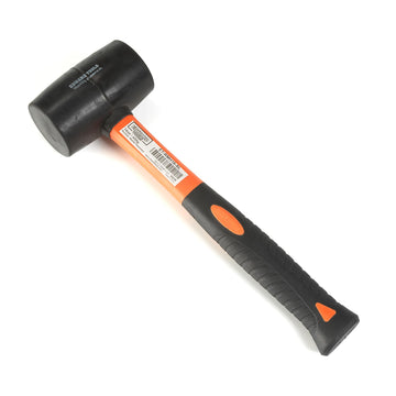 Edward Tools Rubber Mallet Hammer 16 oz - Durable Eco-friendly Rubber Hammer Head for Camping, Flooring, Tent Stakes, Woodworking