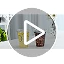 YEEHAW 16 oz 100 Pack Disposable Iced Coffee Cups with Lids, Clear Plastic Cups with Lids, Cold Crystal Drink Cup for Party