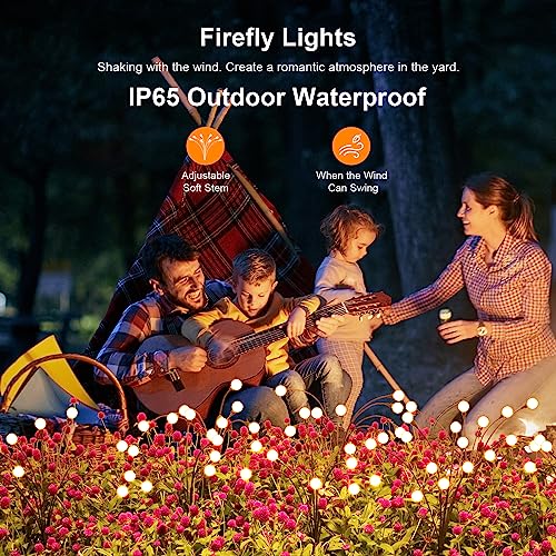 ASMAD Solar Lights Outdoor(4 Pack-32 LEDs),Solar Garden Lights,Fairy Lights