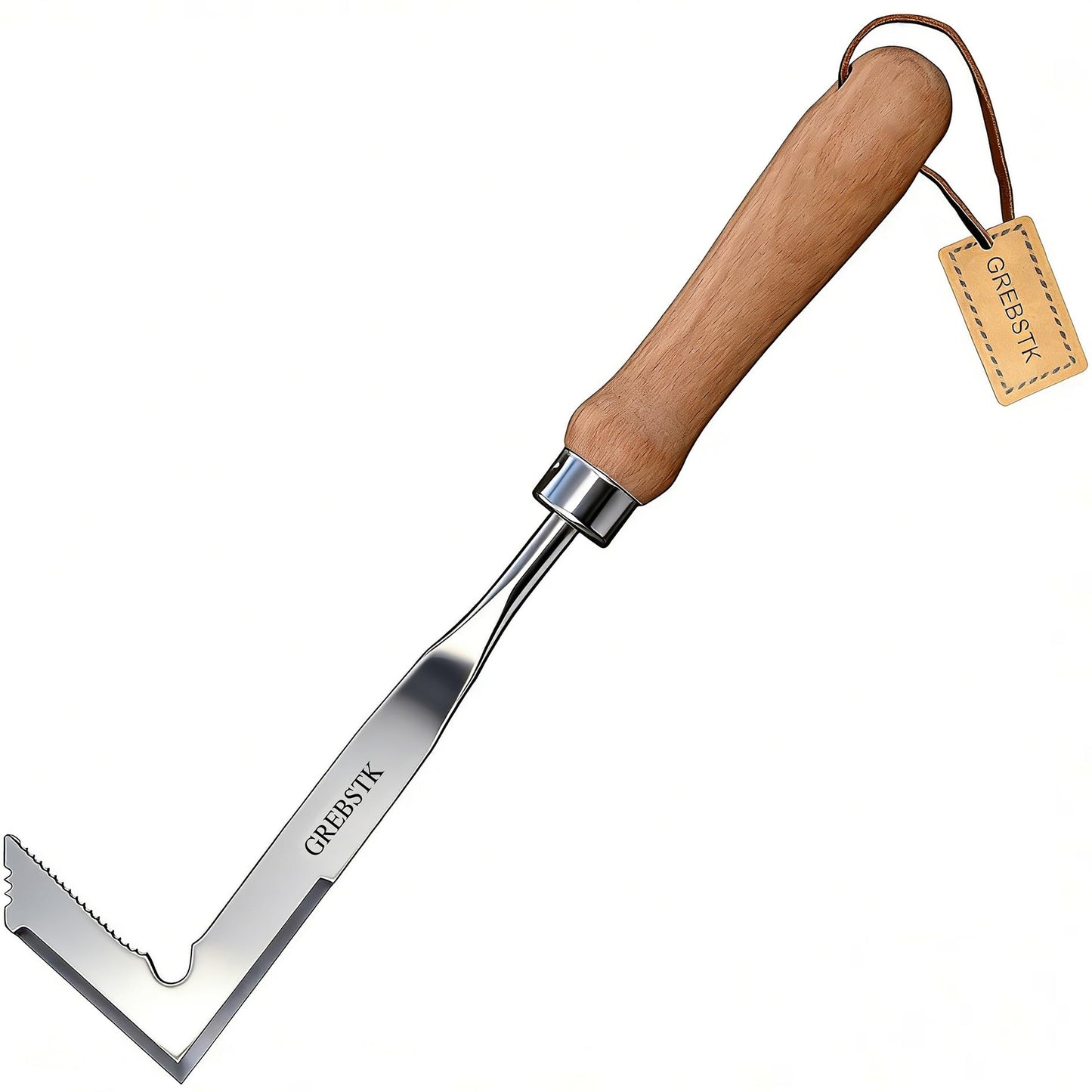 GREBSTK Crack Weeder Crevice Weeding Tool Stainless Steel Manual Weeder Beech Handle Gardening Tool