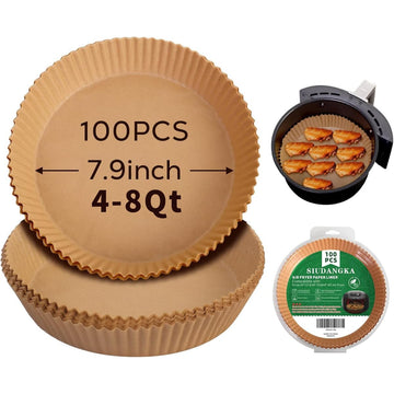 Air Fryer Liners for Ninja Air Fryer, 100 Pcs Disposable Paper Liner for most 4-8QT AirFryer