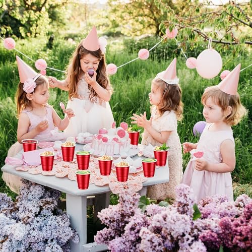 120 pcs Red shot cups Christmas Plastic Shot Glasses 2 oz red shot glasses disposable for drinking Tastings served Snacks Jello Tastings and Samples