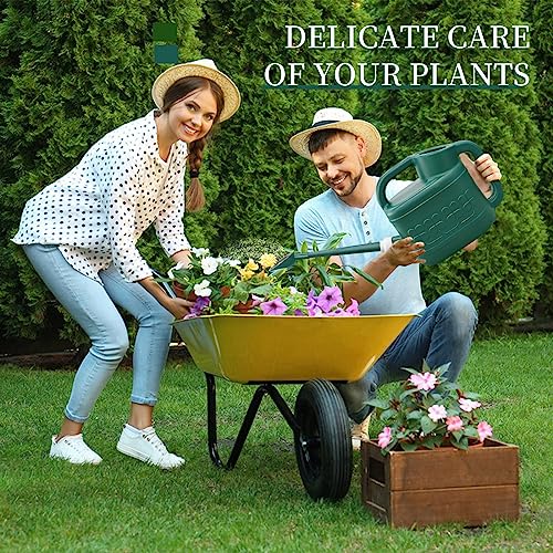 2 Gallon Watering Can, Garden Watering Can Outdoor, Plant Water Can with Removable Long Spout and Stainless Steel Sprinkler Head, Large Plastic Outdoor Watering Cans for Gardening Flower Plants