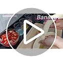 Creative Strawberry & Fruit Slicer - Detachable Cutter with Push Plate (Black)