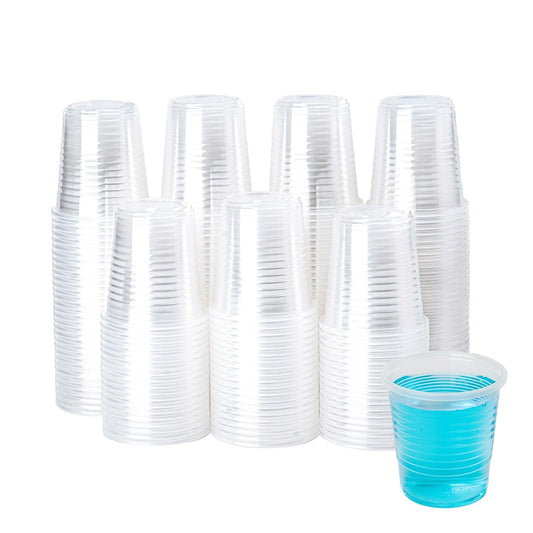 YEEHAW 100 Pack 3 oz Bathroom Plastic Cups, Disposable Mouthwash Cups, Samll Plastic Cup 3 oz for Cold Beverages, Ideal for Party, Tasting and Drinking
