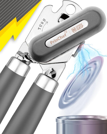 Can Opener, No-Trouble-Lid-Lift Manual Handheld Can Opener with Magnet, Smooth Edge Safe Cut for Beer/Tin/Bottle