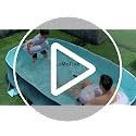 116" Foldable Pool for Kids & Adults,Blue | Non-Inflatable, Metal Frame, Thick PVC Collapsible, Swimming Pool for Kids Family Dogs,Outdoor Summer
