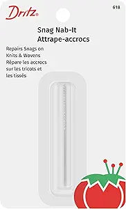 Dritz Snag Nab-It, 2.5" Snag Repair Tool — Fix Snags in Knits & Wovens, Sweaters, Upholstery & Drapes, 1 Count