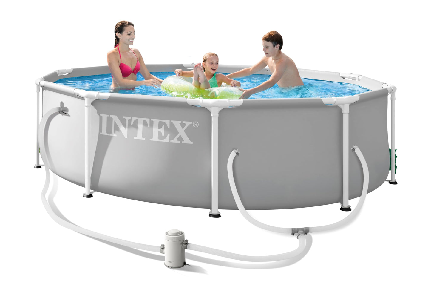 INTEX 26701EP 10Ft X 30In Prism Frame Premium Above Ground Swimming Pool Set with Filter Pump