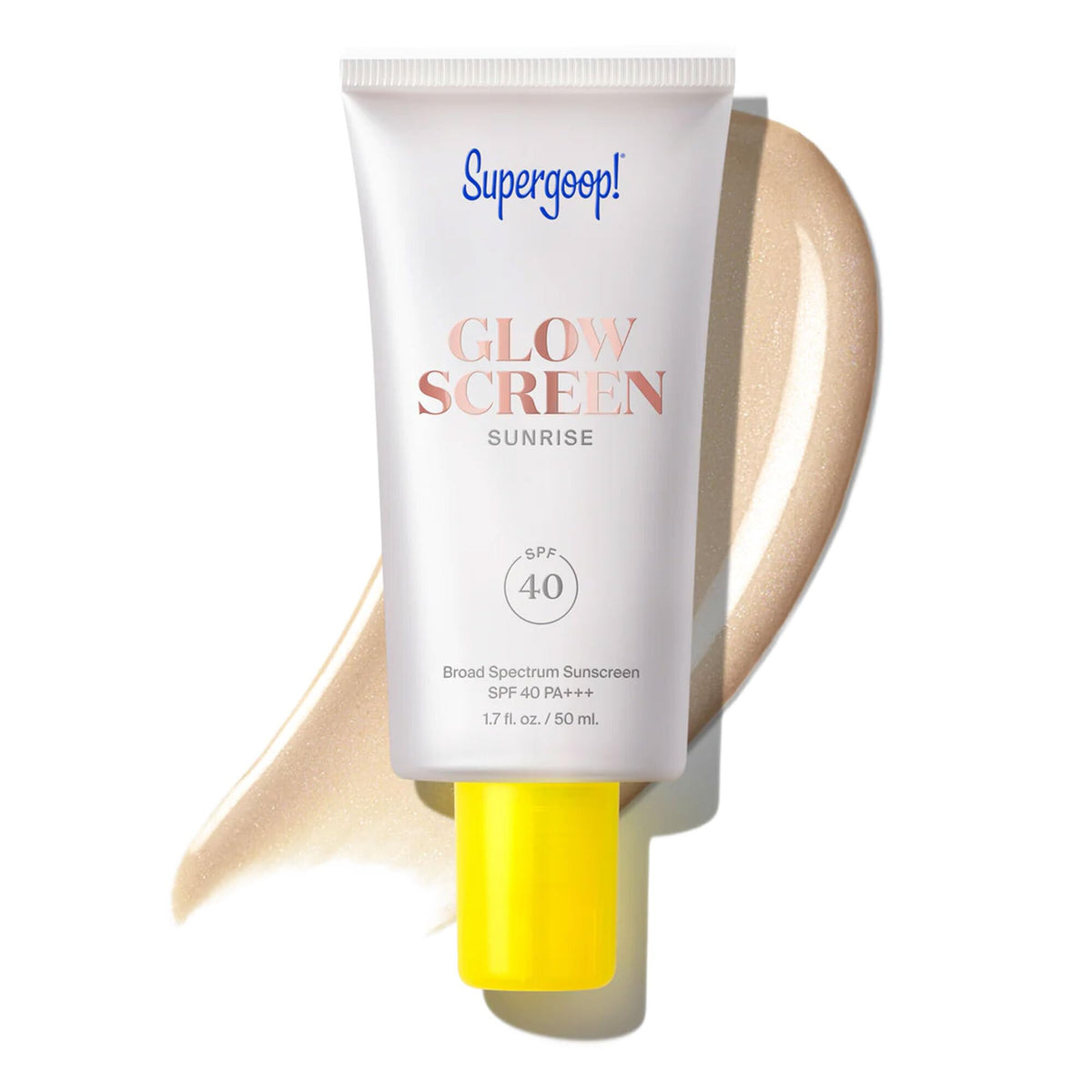 Supergoop! Glowscreen SPF 40 - Glowy r + Broad Spectrum Tinted Sunscreen - Helps Filter Blue Light - Hydration - Hyaluronic Acid & Vitamin B6