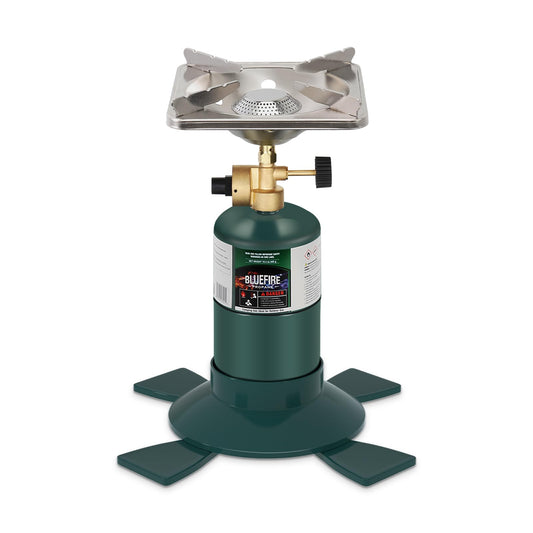 KOMAN Camping Propane Stove,Portable Camping Stove, Backpacking Stove Propane Camping Stove,10000BTU Single Burner Propane Stove for Outdoor Cooking,Fuel by 16 Oz Propane Cylinder (Fuel not Included)