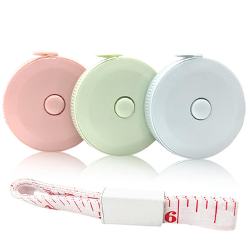 Mini Retractable Tape Measure(3 Packs) + Soft Fabric Sewing Ruler(1 Pieces), Flexible, Pocket Size, Dual Sided, 150CM Tailor Measuring Tapes