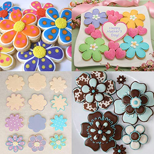 Flower Cookie Cutter, Pack of 5…