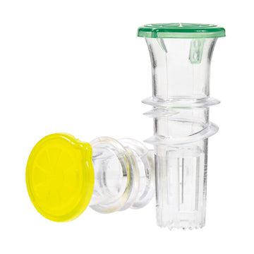 YZC Lemon Squeezer – 2-Pack Lemon-Juicer – BPA-Free Plastic Lime Juicer– Compact Juice Extractor Citrus Press with Lid – Squeeze Lime for Cocktails