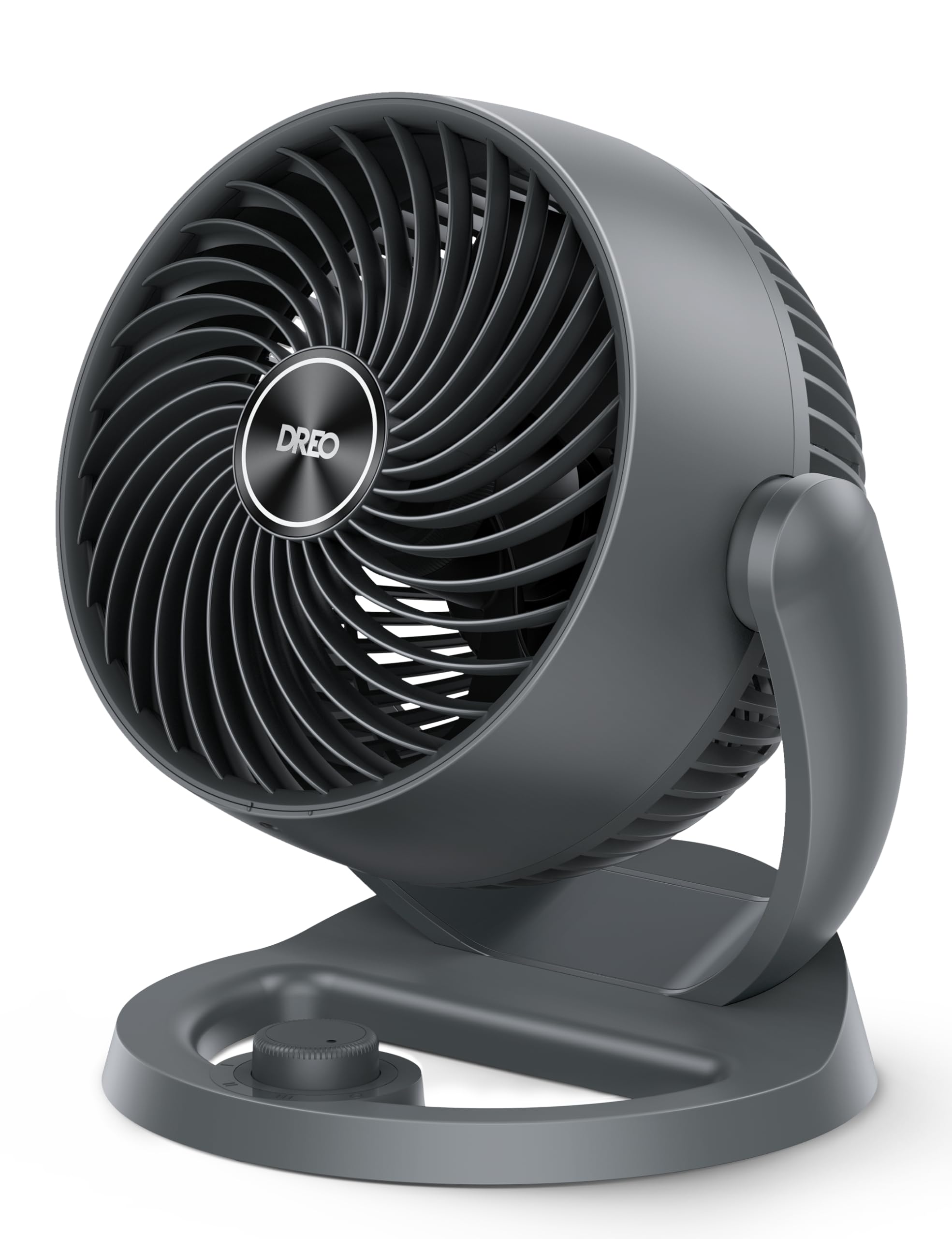 DREO Desk Fan, 12-Inch Air Circulator Fan for Bedroom, 70ft Powerful Airflow, 120° Tilt Adjustment, 25dB Ultra-Quiet, 3 Speeds Small Table Fan for Whole Room, Home, Office