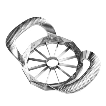 Apple Slicer, Heavy Duty Apple Corer, 12-Blade Stainless Steel Apple Cutter Divider Pitter, Sturdy and Sharp