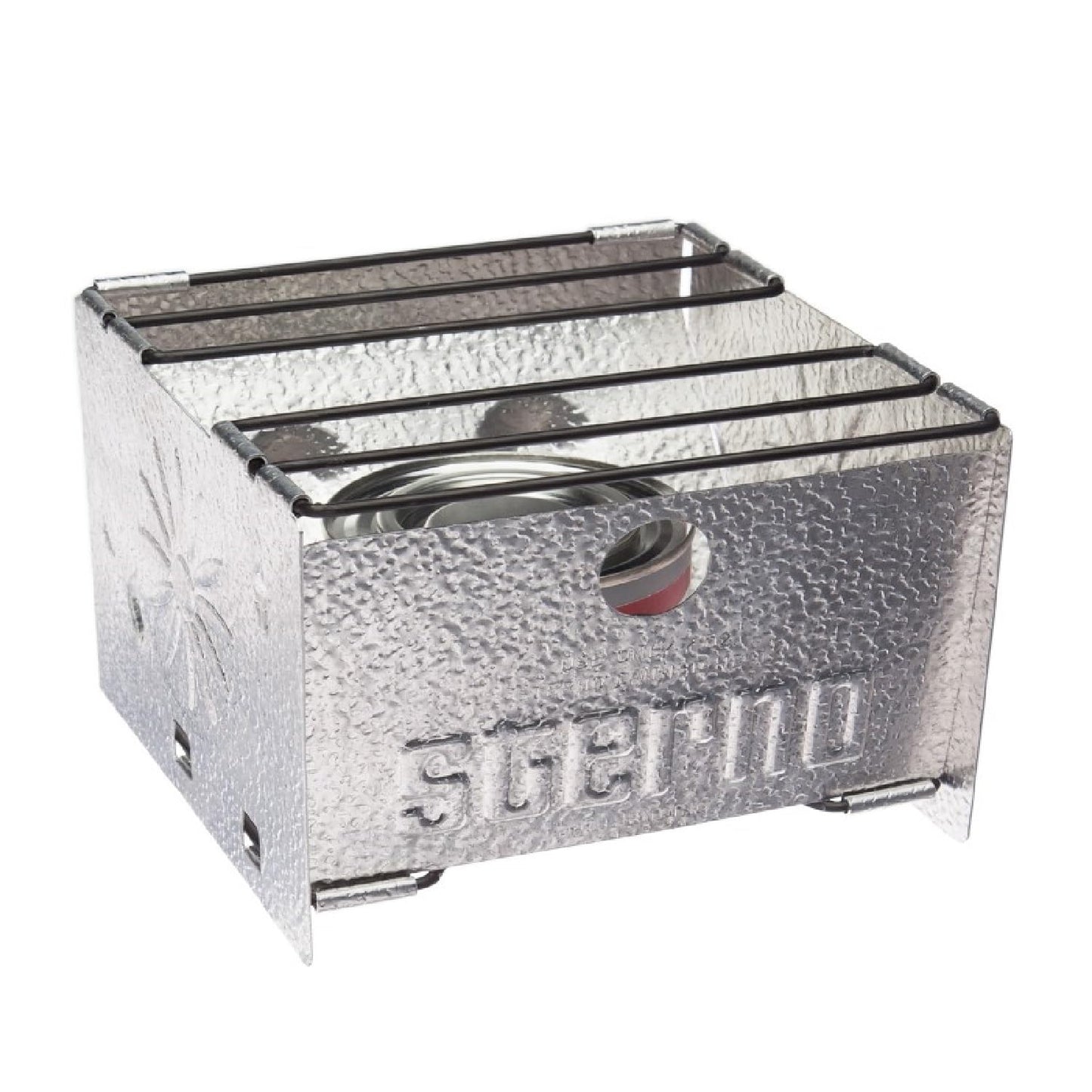 Sterno Foldable Portable Camping Stove - Easy-to-Assemble Outdoor Cooking Stove for Camping, Picnics, Tailgating & Emergencies - Silver