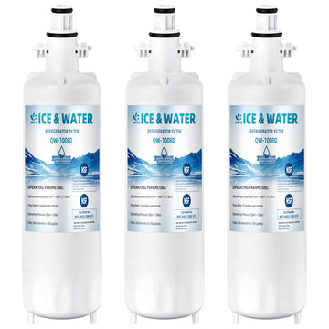 3-Pack ADQ360061 LT700P Water Filter Replacement for LG Kenmore Elite, Compatible with LG ADQ36006101 795 9690 LFDS22520S LFXS30766S