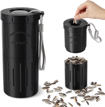 Sunflower Seed Spit Cup, with Seed Storage & Shell Disposal. 3D Printed Portable Pistachios Snack Nut Bowl Cup for in-Car