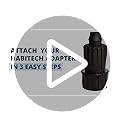 3-Pack 1/2 Inch Drip Irrigation Tubing to Faucet/Garden Hose Adapter - Reusable Connector Fittings for Most Rain Bird, Orbit, Dig, Toro 1/2 or 5/8 Tubing x 3/4" FHT