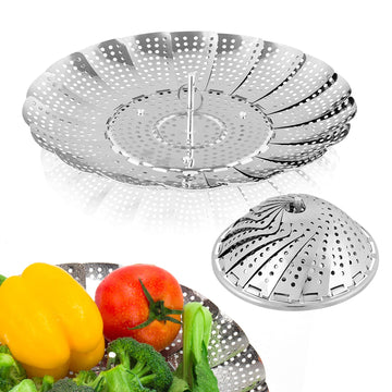 Vegetable Steamer Basket, Premium Stainless Steel Veggie Steamer Basket