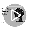 Honeywell Fan, Turbo Force Oscillating Table Fan with 3 Speeds, Air Circulator for Bedroom, Black, HT-906