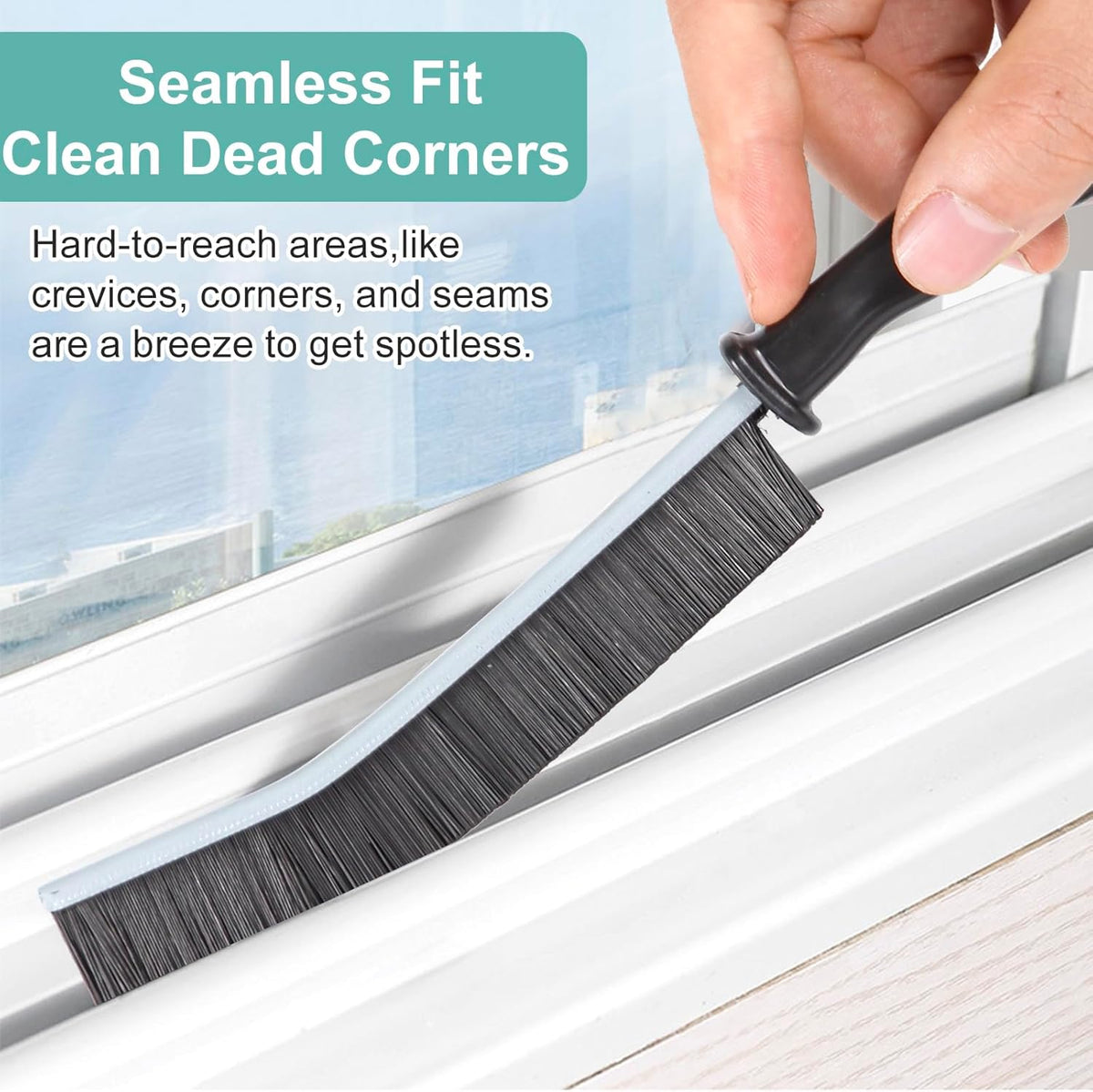 Cleaning Brush - 5 Pcs Hard Bristle Crevice Cleaning Brush, Multifunctional Gap Scrub Brush, Home Essentials, Bathroom Cleaner Tools for Household Use, Kitchen, Bathroom, Window, Faucets, Toilet