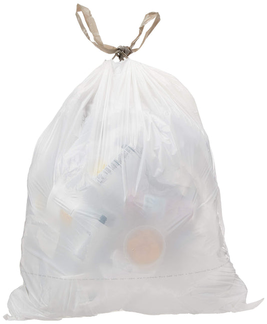 Commercial 18 Gallon Compactor Bags with Drawstring, 2 Mil, 50 Count