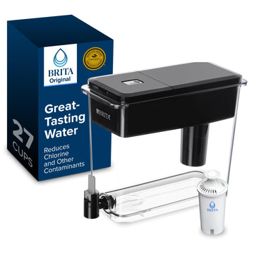 Brita UltraMax Large Water Dispenser with Standard Filter, BPA-Free, Reduces Copper, Cadmium and Mercury Impurities, Lasts 2 Months or 40 - 27-Cup