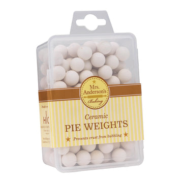 Mrs. Anderson's Baking Pie Weights| Natural Ceramic Stoneware Beads for Blind Baking| Heat-Safe, Food-Safe, Easy to Use| Prevents Shrinking, Puffing
