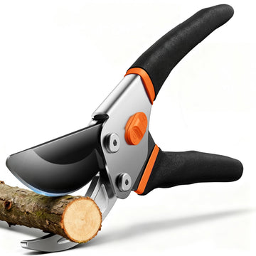 VOTREK® Pruning Shears, 8.5” Professional Garden Pruner with Jam-Proof Spring & Ever-Sharp SK5 Blade, Ergonomic Bypass Clippers for Rose