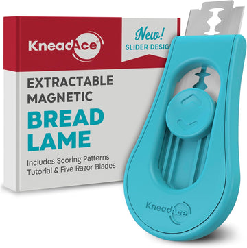 KneadAce Extractable & Magnetic Bread Lame Dough Scoring Tool - Professional Sourdough scoring tool for Sourdough Bread baking & Bread Making Tools