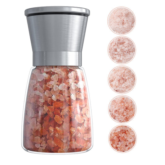 Original Stainless Steel Salt or Pepper Grinder - Top Spice Mill with Ceramic Blades, Brushed Stainless Steel and Adjustable Coarseness By Pepper Grinder （Single Package）