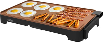 bella XL Electric Ceramic Titanium Griddle, Make 15 Eggs At Once, Healthy-Eco Non-stick Coating, Hassle-Free Clean Up