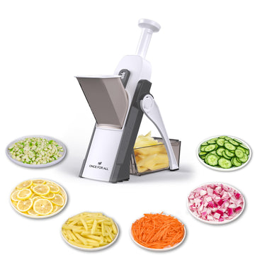 Once For All Safe Mandoline Slicer 5 in 1 Vegetable Chopper Food Potato Cutter